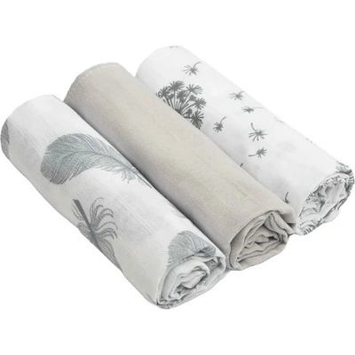 Sensillo Муселинови пелени Sensillo - Сиви, 70 x 80 cm, 3 броя (SILLO-09911)