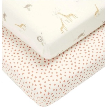 Image 1 of Mamas & Papas Долен чаршаф с ластик за легло Mamas & Papas - Jungle, 70 x 142 cm, 2 броя (7797EG200)