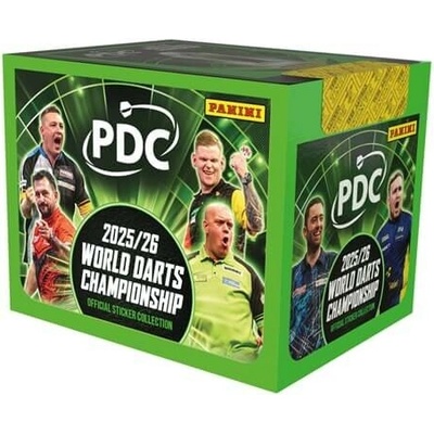 Panini 2025/26 PDC World Darts Championship box 36 balíčků samolepek