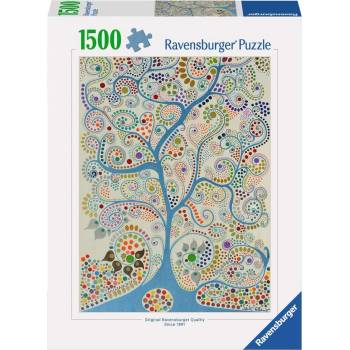 Ravensburger Пъзел Ravensburger от 1500 части - Синьото дърво (12001241)