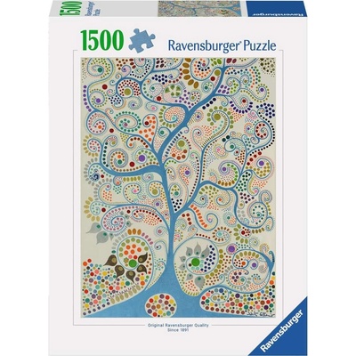 Ravensburger Пъзел Ravensburger от 1500 части - Синьото дърво (12001241)