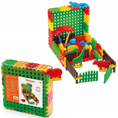 MARIOINEX Stavební bloky zvířata 50 ks