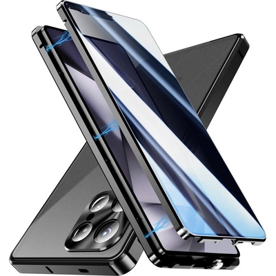 Samsung Galaxy S25 Ultra Калъф Anti-Spy със Закалено Стъкло и Магнитно Закопчаване + Протектор