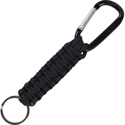 Rothco přívěsek na klíče PARACORD s karabinou černá