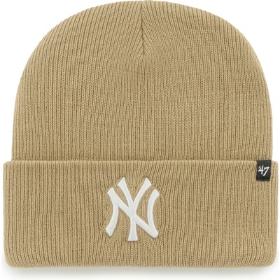 47 Brand dětská zimní čepice New York Yankees MLB Haymaker '47 CUFF KNIT Khaki