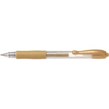 Pilot Гел писалка, 0, 32 мм, с бутон, PILOT "G-2 Metallic", златна BL-G2-7-GD (BL-G2-7-GD)