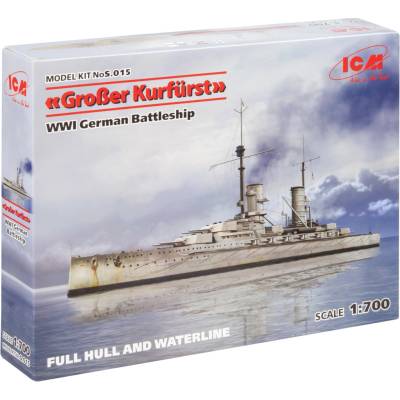 ICM Grosser Kurfürst WWI German Battleship 1:700