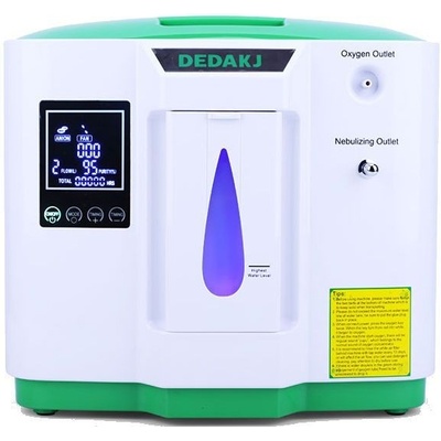 DEDAKJ Kyslíkový koncentrátor DE-2AW s nebulizérom, napájaním do auta - 9L, 90%