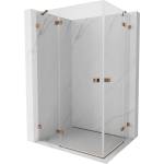 Mexen Lunar Duo кабина за душ лява 75 x 70 см, прозрачно, розово злато - 834-075L-070P-60-00 (834-075L-070P-60-00)
