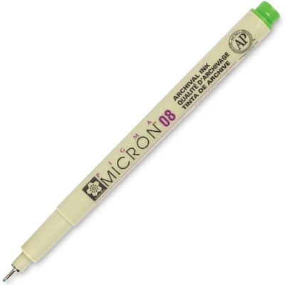 Technický liner SAKURA Pigma Micron 08 světle zelený 0,5 mm