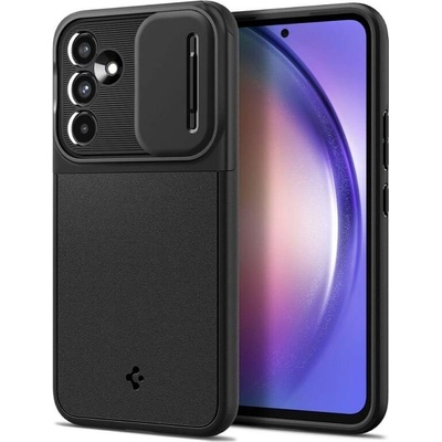 Spigen Калъф с Камерен Предпазител за Samsung A54, Spigen Optik Armor Case, Черен (ACS05891)