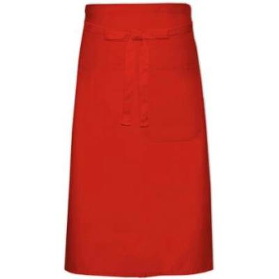 Link Kitchen Wear Kuchařská zástěra s kapsou X970T Red 100x70cm