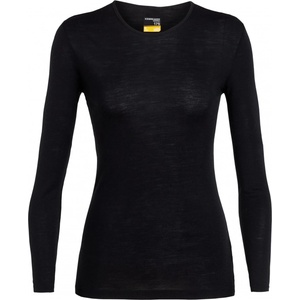 Icebreaker Дамско мериносово термобельо Icebreaker Women's 175 Everyday L/S Crewe Merino base layer - Black - размер XS (115-0913-0111)