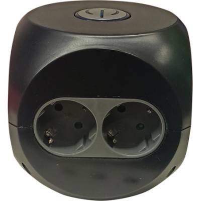 РАЗКЛОНИТЕЛ СЪС ЗАЩИТА КУБ 4+2 ГНЕЗДА, 2xusb, 1.4М 3Х1.5--- (23618)