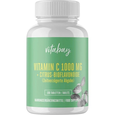 Vitabay Витамин С 1000 mg + Цитрусови биофлавоноиди 100 таблетки | Vitabay (VB1077)