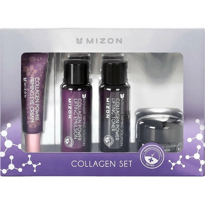 Mizon Intensive Firming Solution zpevňující emulze s kolagenem 40 ml + zpevňující tonikum s kolagenem 40 ml + zpevňující sérum s kolagenem 9,3 ml + zpevňující krém s kolagenem 15 ml dárková sada