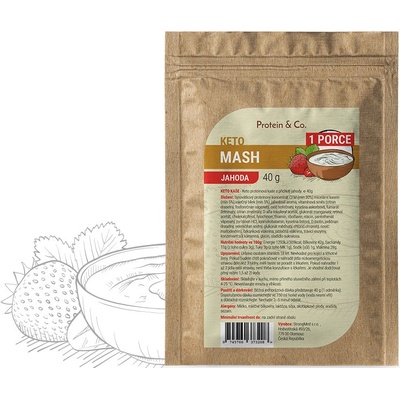 Protein&Co. Keto Mash Proteinová dietní kaše 40 g