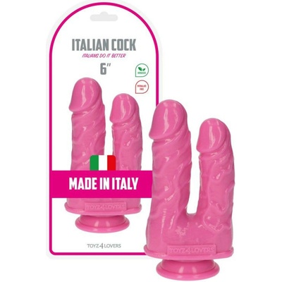 TOYZ4LOVERS Caino E Abele Pink Dvojité dildo růžové
