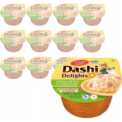 Dashi Delights Cat Kura s tuniakom a hrebeniatkou 70 g
