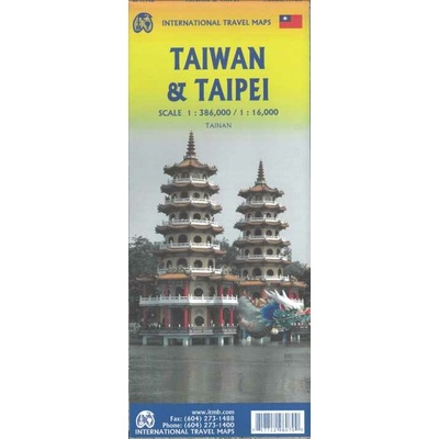 mapa Taiwan 1:386 t./Taipei 1:16 t. ITM