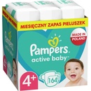 Pampers Active Baby 4+ 164 ks