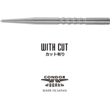 hroty do steel šipek Condor Break Point, drážkované, stříbrné, 32mm - 3ks