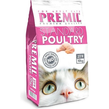 PREMIL standard poultry- ПЪЛНОЦЕННА ХРАНА ЗА КОТКИ С ПТИЧЕ МЕСО - 10 КГ