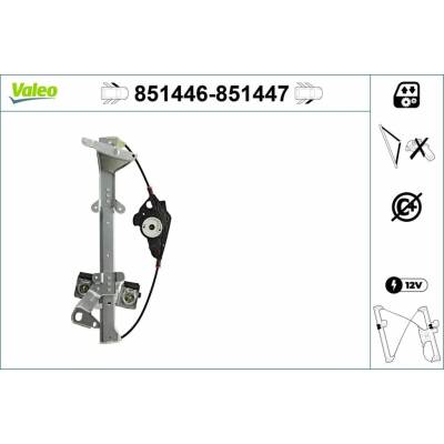 Mechanizmus zdvíhania okna VALEO 851446