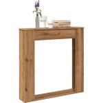 vidaXL Облицовка за камина дъб артизан 100x20x100 см инженерно дърво (854579)