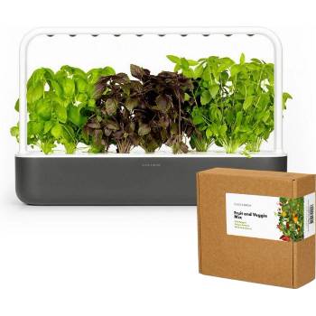 Image 1 of Click & Grow Комплект Click and Grow смарт саксия Smart Garden 9, Сива + семена 9 броя Плодове и зеленчуци микс (SG9S8UNI_Fruit and Veggie Mix)