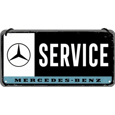 NOSTALGIC ART cedule MERCEDES - BENZ Service black