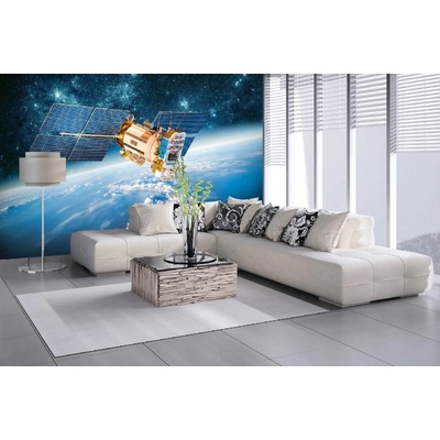 Dimex MA-5-2254 Samolepicí vliesová fototapeta na zeď Satelit obíhající Zemi rozměry 375 x 250 cm