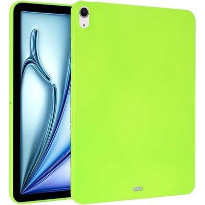 Protemio 77046 RUBBER Ochranný kryt Apple iPad Air 11 2024 svetlozelený