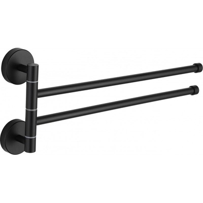 Mexen двоен въртящ се държач за кърпа, черен - 7039242-70 (7039242-70)