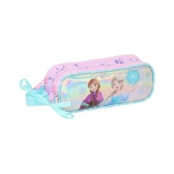 Frozen Двоен Моливник Frozen Cool days Виолетов Небесно синьо 21 x 8 x 6 cm