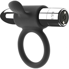 Black&Silver Cameron Rechargeable Vibrating Ring