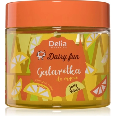 Delia Cosmetics Dairy Fun tělové mycí želé citron 350 g