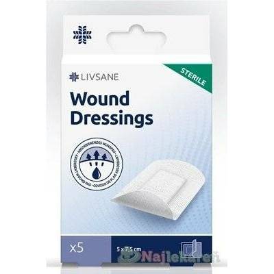 LIVSANE Sterilní náplast 5 x 7,5 cm 5 ks