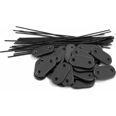 PRODOMOS line Kotvící klipsy s drátem na tkaniny CLIPS 33 x 17 mm šedé