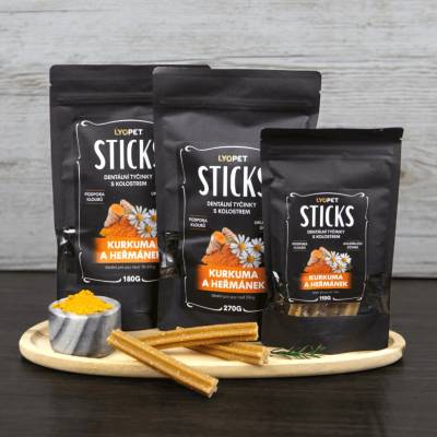 Lyopet Dental Sticks Turmeric & Camomille Maxi 270 g