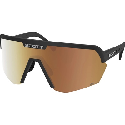 SCOTT Очила за колоездене Scott Sunglasses Sport Shield Light Senisitive S1-3 Cycling glasses - Black / Glas: AMP Gold Chrome - размер One Size (205-6821-0111)