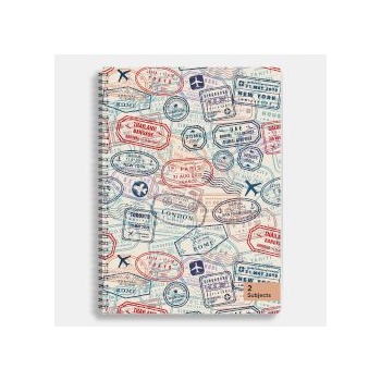 Sentio Тетрадка със спирала A4, 70 листа, 2 теми World