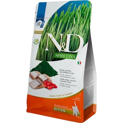 Farmina N&D cat SPIRULINA GF kitten, herring & goji 0,3 kg