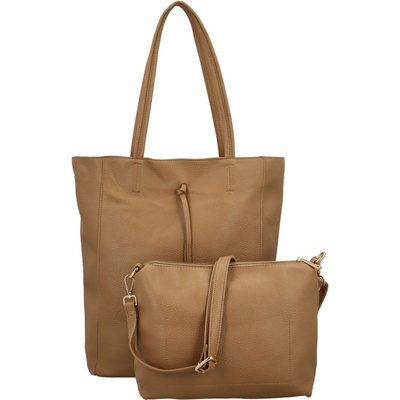 Stylový dámský koženkový set kabelek Kenza khaki
