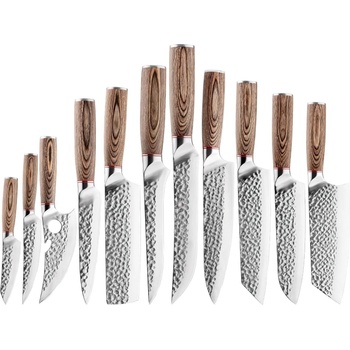 HARAHU Комплект кухненски ножове ta-38066 - Кафяв kp38066 (ta-38066)