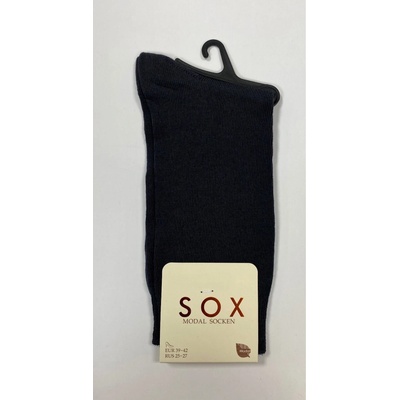 Sox dámske bavlnené ponožky s modalom a retiazkovou špičkou Antracit