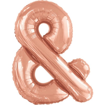 Amscan Foliový symbol And rose gold 100 cm