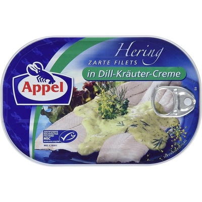 Appel sleďové filety v bylinném koprovém krému Bio 200 g