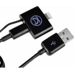 Symtek Сертифициран кабел 2в1 за Apple и MicroUSB устройства - Symtek TekPower MFI Lightning and MicroUSB Cable (TP-MFI-155)