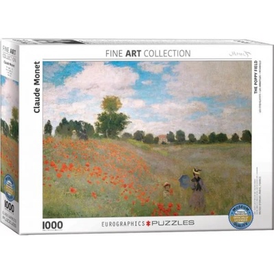 EUROGRAPHICS - Puzzle Monet: The Poppy Field - 1 000 piese